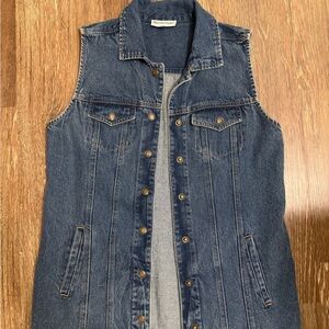 Denim Sleeveless Vest